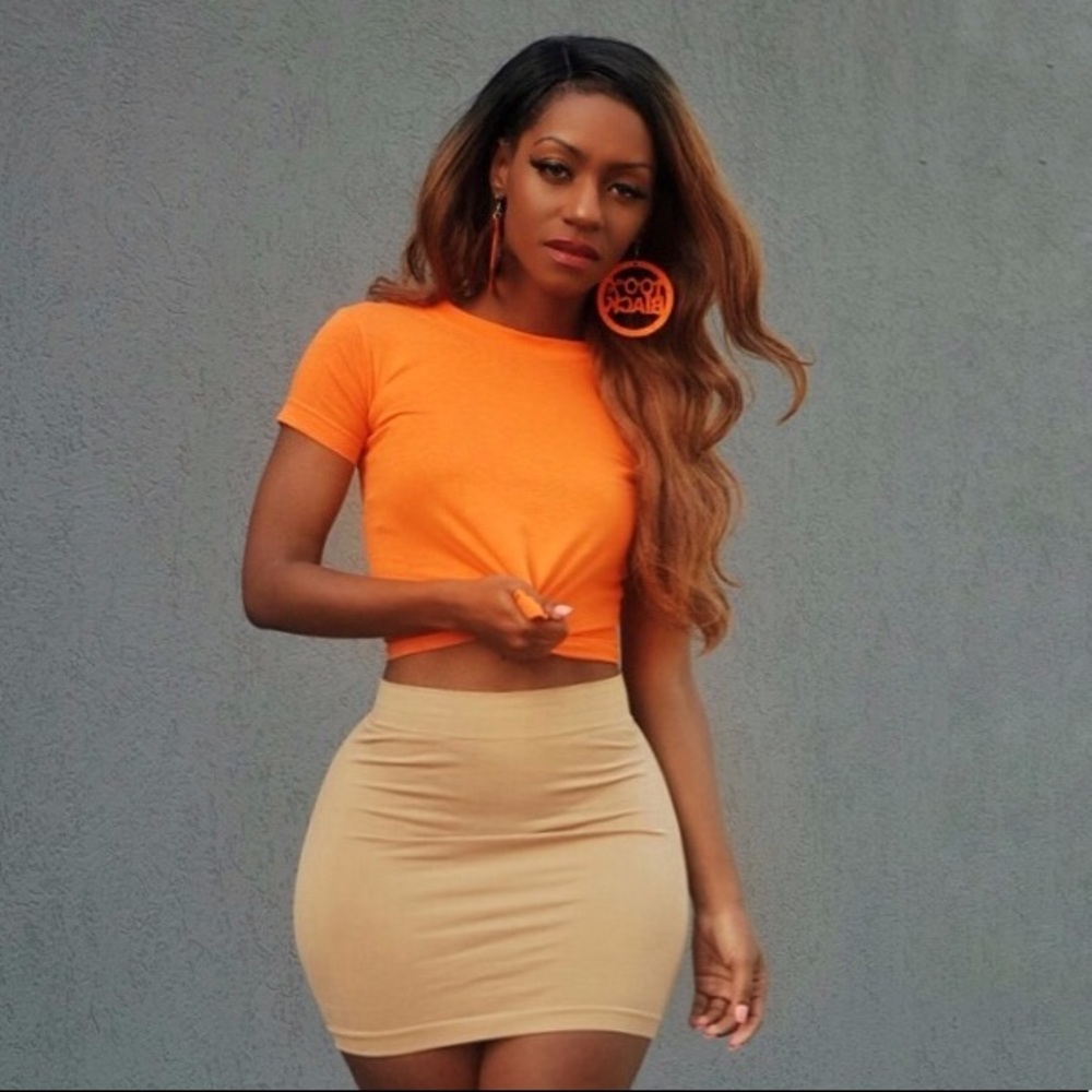 XS Tangerine Crop Top 🍊